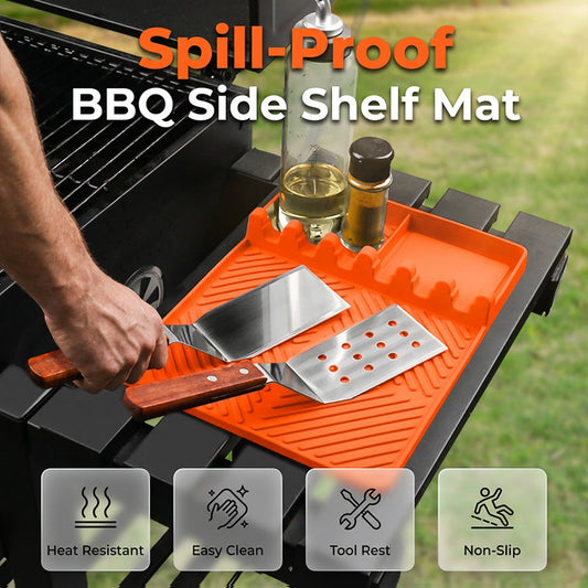 Tapis de barbecue en silicone pour tablette latérale