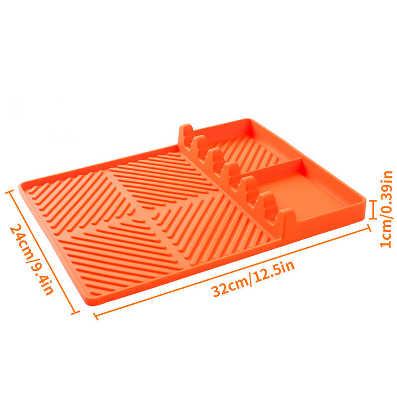 Tapis de barbecue en silicone pour tablette latérale