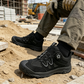 Chaussures de sécurité pour homme avec embout en acier et système de laçage rotati