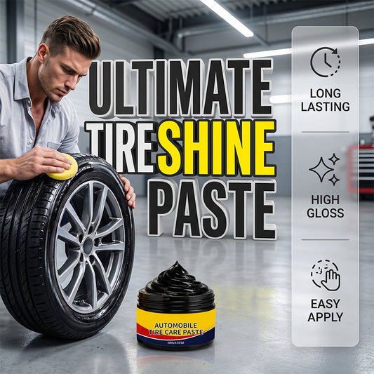 Pâte rénovatrice et lustrante pour pneus de voiture