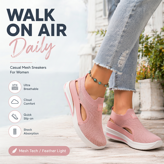 Chaussures de marche d'été sans lacets pour femme