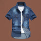 👕 -50% MAINTENANT ! 💙 Chemise en Jean Lavé pour Homme – Charme Brut, Tissu Doux & Style Polyvalent – Parfaite pour Sorties Décontractées & Superpositions Week-end 🌿