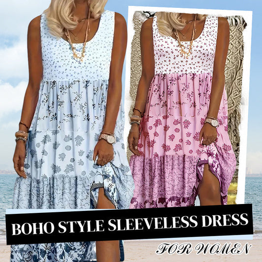 ⌛Offre à durée limitée – Robe sans manches pour femme, style bohème