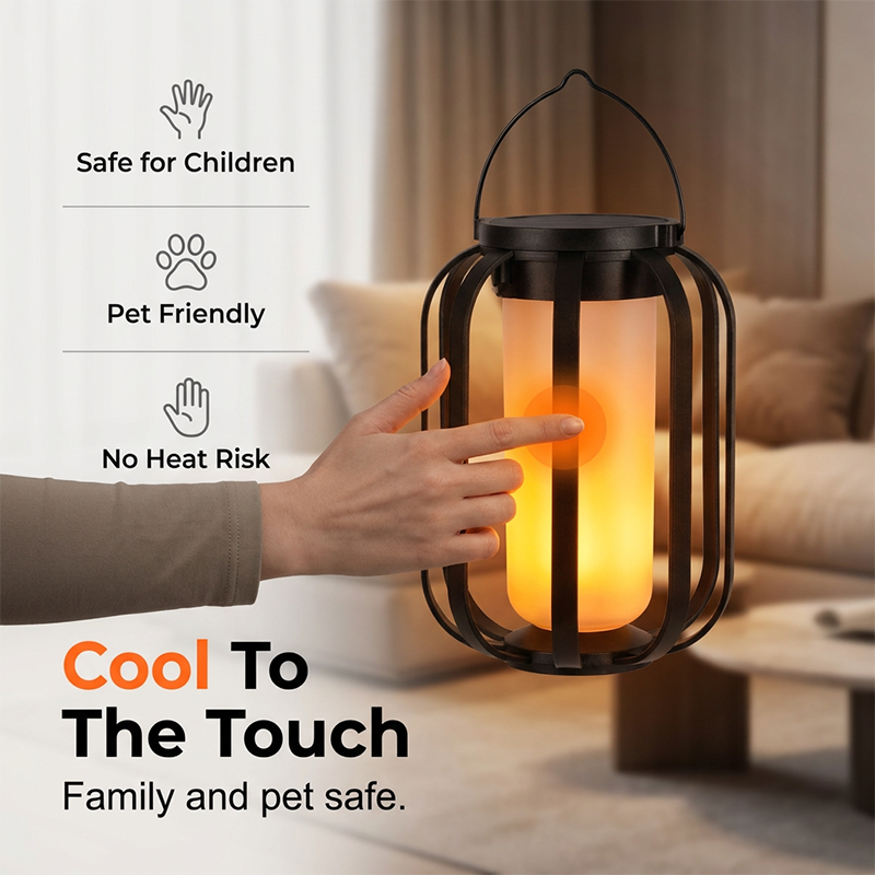 🔥☀️ Lanterne solaire à flamme vacillante étanche, lumière décorative réaliste pour jardin, terrasse et extérieur ✨