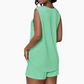 Ensemble 2 pièces : débardeur sans manches et short