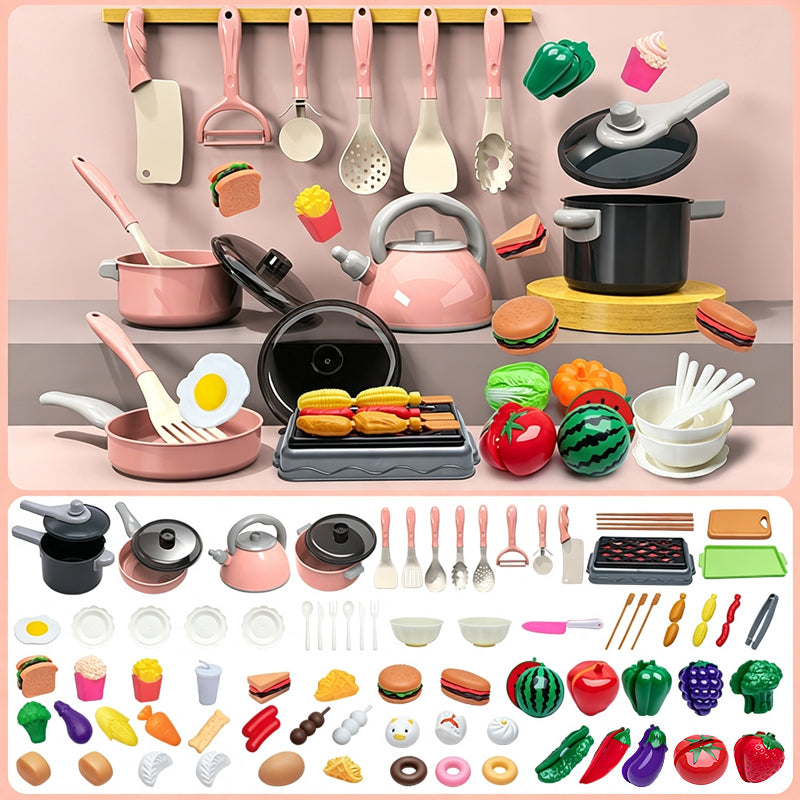 🍳👶 Ensemble jouet de cuisine pour jeux de rôle, accessoires réalistes, stimule l’imagination des enfants ✨