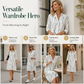Robe-Chemise Midi Femme Imprimé Graphique Abstrait, Col Chemise, Manches Longues Ouverte à Boutons, Coupe Flare Élégante🔥-48%🍃 plusieurs coloris pour toutes morphologies