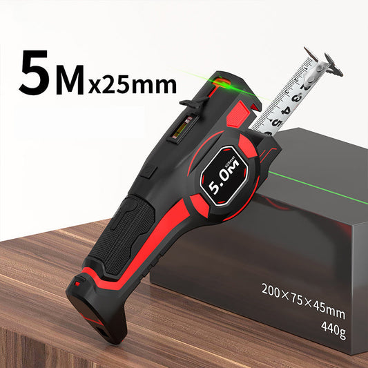 🥳 PLUS DE 50 000 EXEMPLAIRES VENDUS ! 🔥 50 % DE RÉDUCTION ! Mètre ruban 2 en 1 avec guidage laser