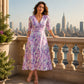 👗‑50 % MAINTENANT ! Robe décontractée femme à col V et imprimé 🌸✨