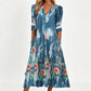 👗‑50 % MAINTENANT ! Robe décontractée femme à col V et imprimé 🌸✨
