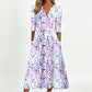 👗‑50 % MAINTENANT ! Robe décontractée femme à col V et imprimé 🌸✨