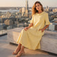 Robe d'été décontractée à col rond pour femme