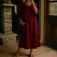 Robe d'été décontractée à col rond pour femme
