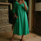 Robe d'été décontractée à col rond pour femme