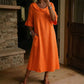 Robe d'été décontractée à col rond pour femme