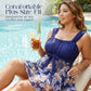 Ensemble de maillot de bain 2 pièces grande taille gainant le ventre