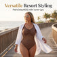 Maillot de Bain à Pois – Ventre Plat & Style Rétro Vintage