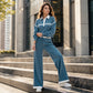 📢‑54% DE RÉDUCTION 🔥 Tenue Survêtement Décontracté Haut Manches Longues et Pantalon Ample Avec Poches pour Toutes Silhouettes