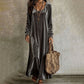 Robe longue élégante à manches longues pour femme