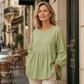 Haut babydoll ample et décontracté pour femme