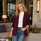☀️🧥Nouveautés - Cardigan-blazer épuré : tombé fluide et style polyvalent, du bureau à la soirée