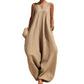 📢📢-50% ! 🍃 Combinaison Femme Sans Manches Col V Jambe Large avec Poches🤍✨