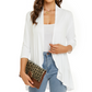 Cardigan femme à manches 3/4 et devant ouvert