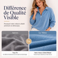 Haut zippé à texture décontractée