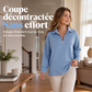 Haut zippé à texture décontractée