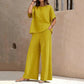 Ensemble top ample et pantalon large pour femme