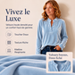 Haut élégant en velours à col V pour femme