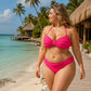 Ensemble de maillot de bain bandeau bikini tressé taille haute pour femme