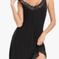 👗🌸 Chemise de nuit élégante en dentelle – col V, bordure en dentelle ajourée, coton respirant. -50 % DE RÉDUCTION ! 🔥