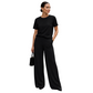 Ensemble 2 pièces pour femme : haut et pantalon large