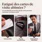 Porte-cartes de visite fin en cuir PU