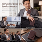Porte-cartes de visite fin en cuir PU