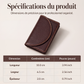Porte-cartes de visite fin en cuir PU