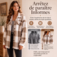 Veste femme à carreaux boutonnée confortable