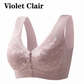 Soutien-gorge sans armature confortable pour femme, fermeture devant et sans couture