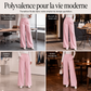 Pantalon large élégant à taille haute pour femme