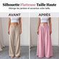 Pantalon large plissé taille haute pour femme