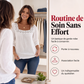 Blouse pour femme à col carré en dentelle et crochet