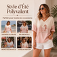 T-shirt imprimé à col en V pour femme