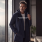 Veste coupe-vent à capuche mi-longue pour homme