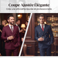 Costume 2 pièces pour homme : veste ajustée et pantalon