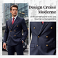 Costume 2 pièces pour homme : veste ajustée et pantalon
