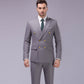 Costume 2 pièces pour homme : veste ajustée et pantalon