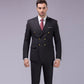 Costume 2 pièces pour homme : veste ajustée et pantalon