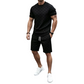 Ensemble 2 pièces pour homme : haut décontracté et short