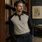 Chemise décontractée à manches longues et blocs de couleurs pour homme